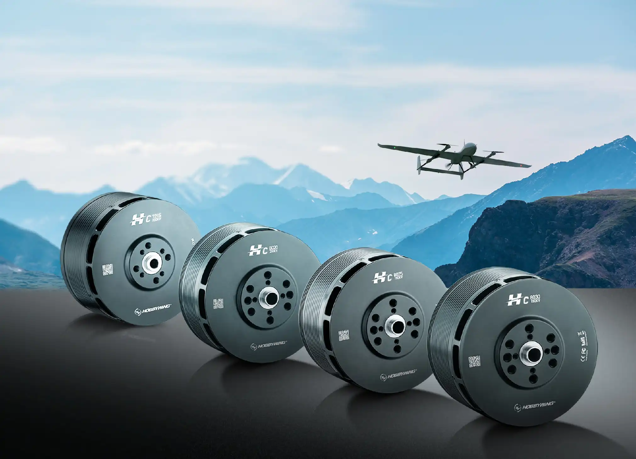 C7215/C8020/C8025/C8030 motors for Fixed-Wing Cruise Flight