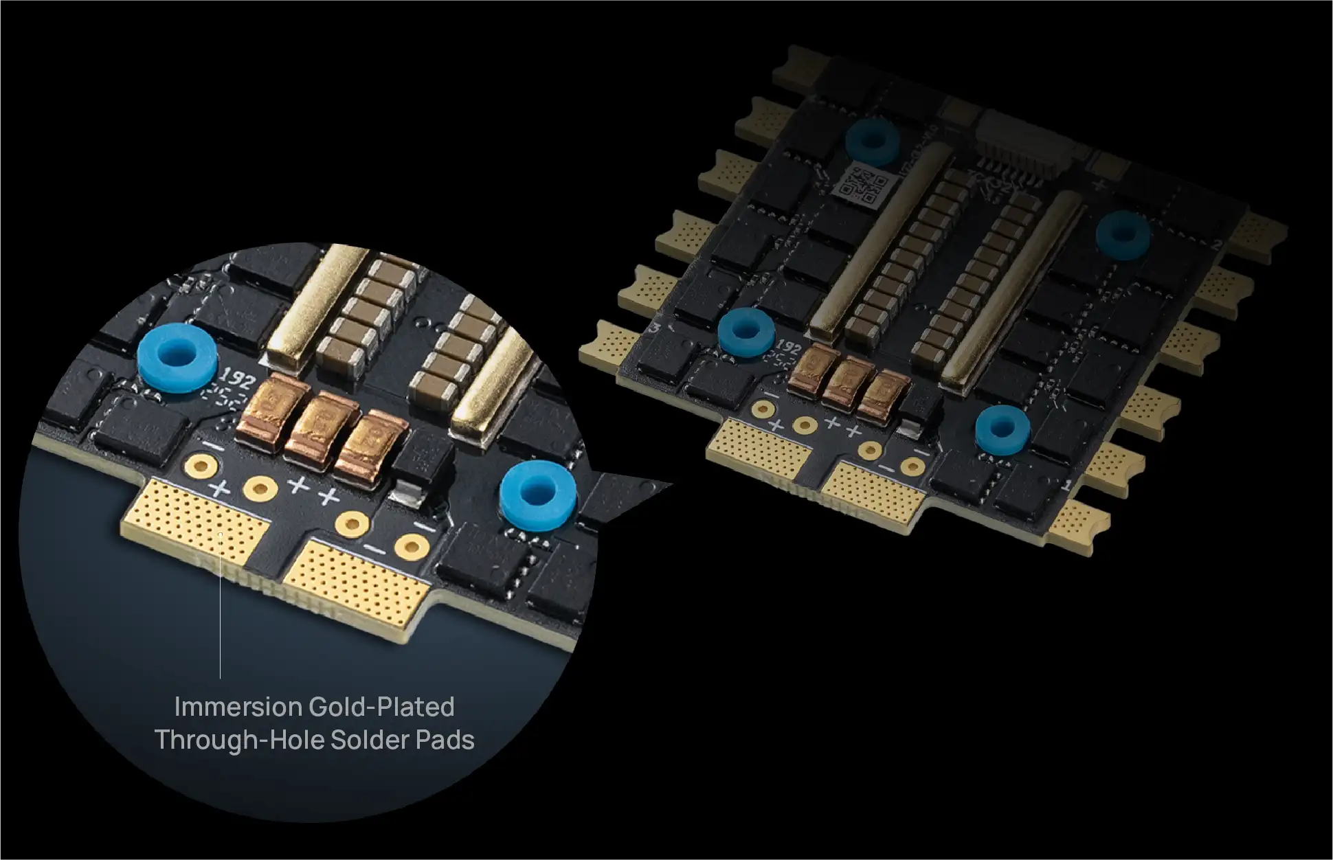 Gold-filled through-hole