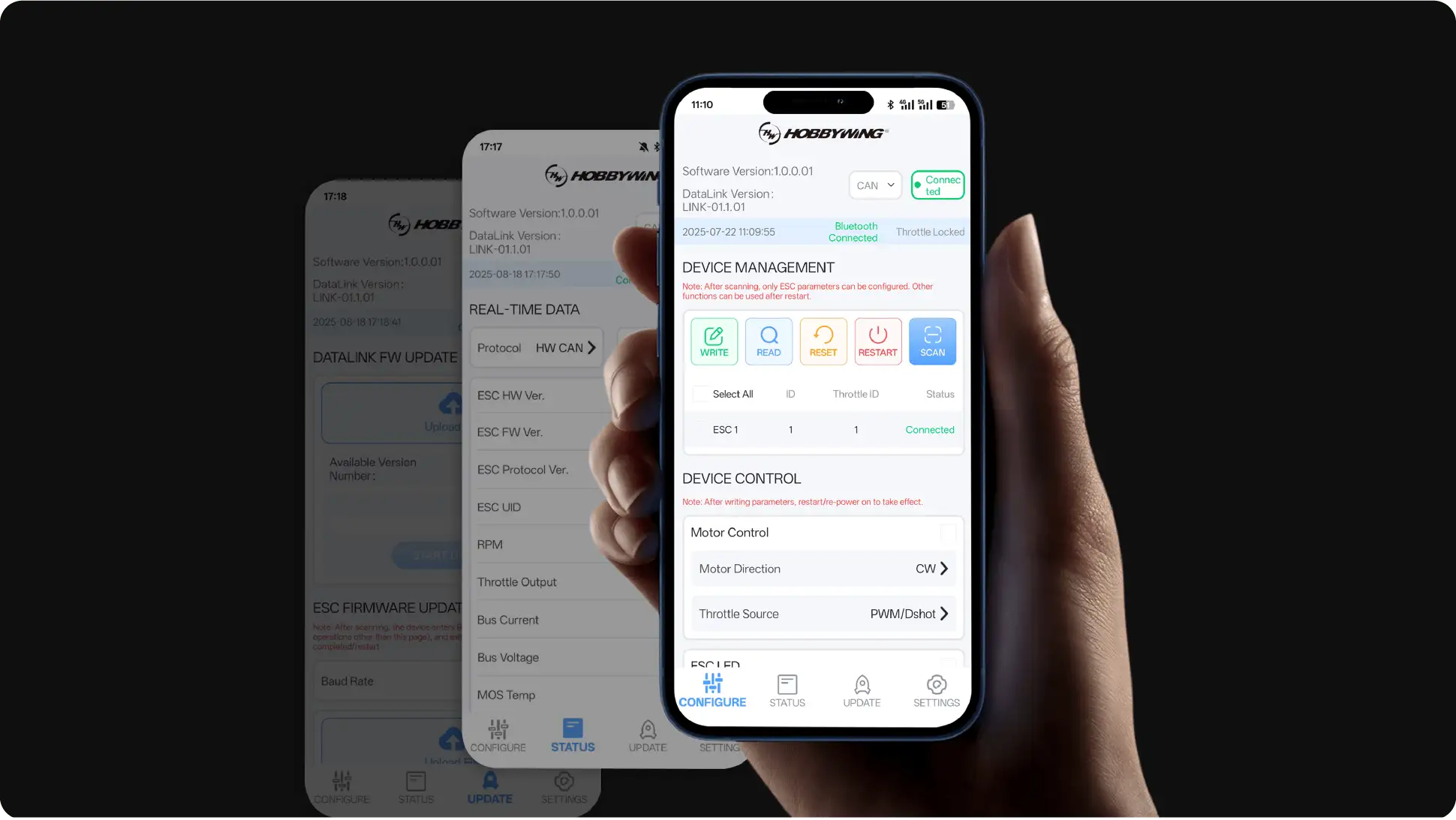 Multiple Parameter Adjustment Modes