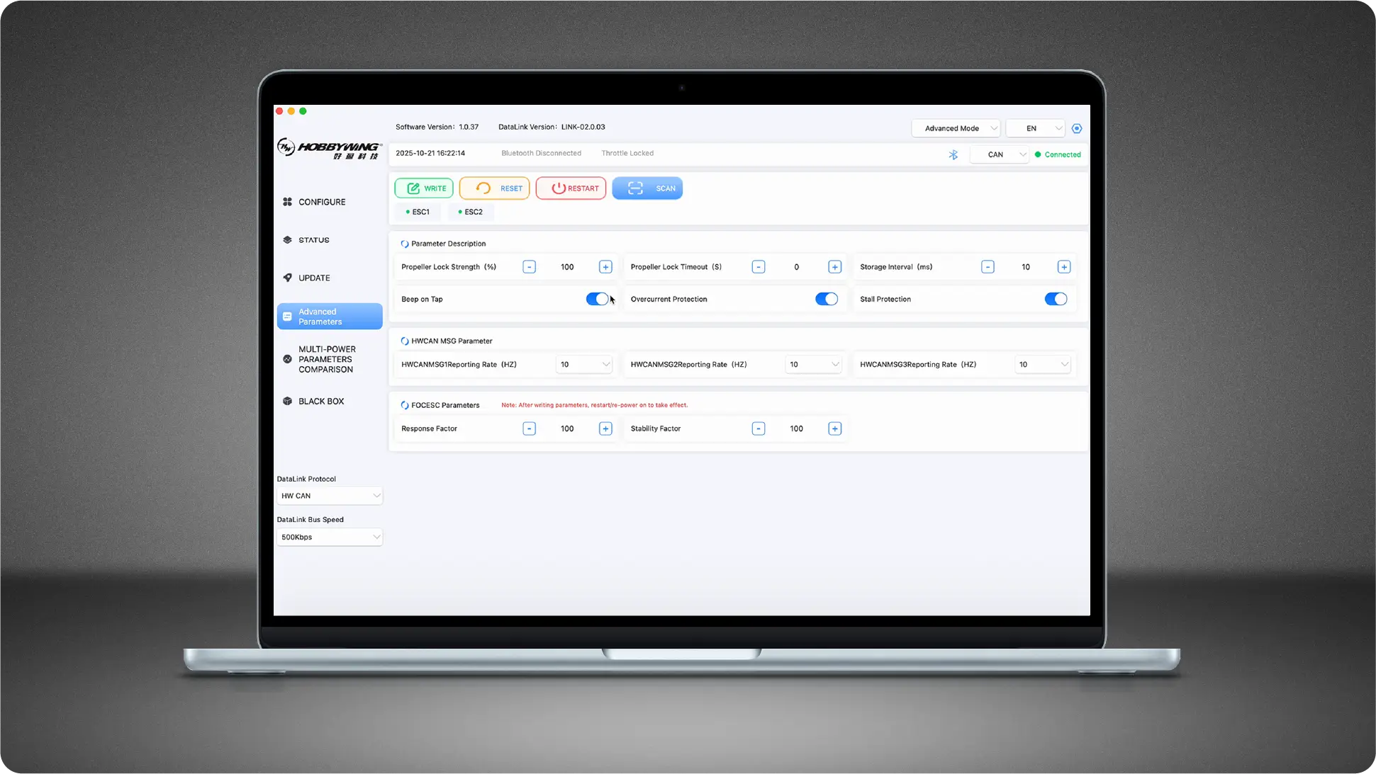 PC-side DataLink host software