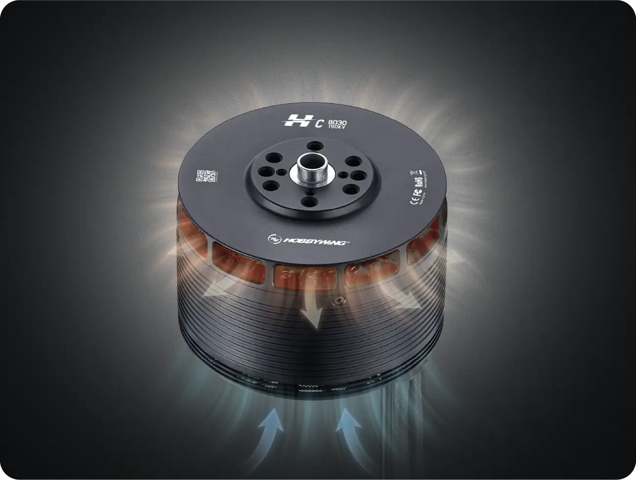 Efficient Cooling UAV Motor