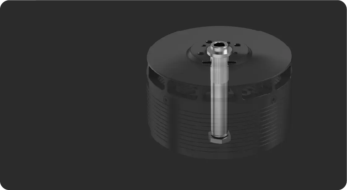 Knurled Shaft for dual redundant security