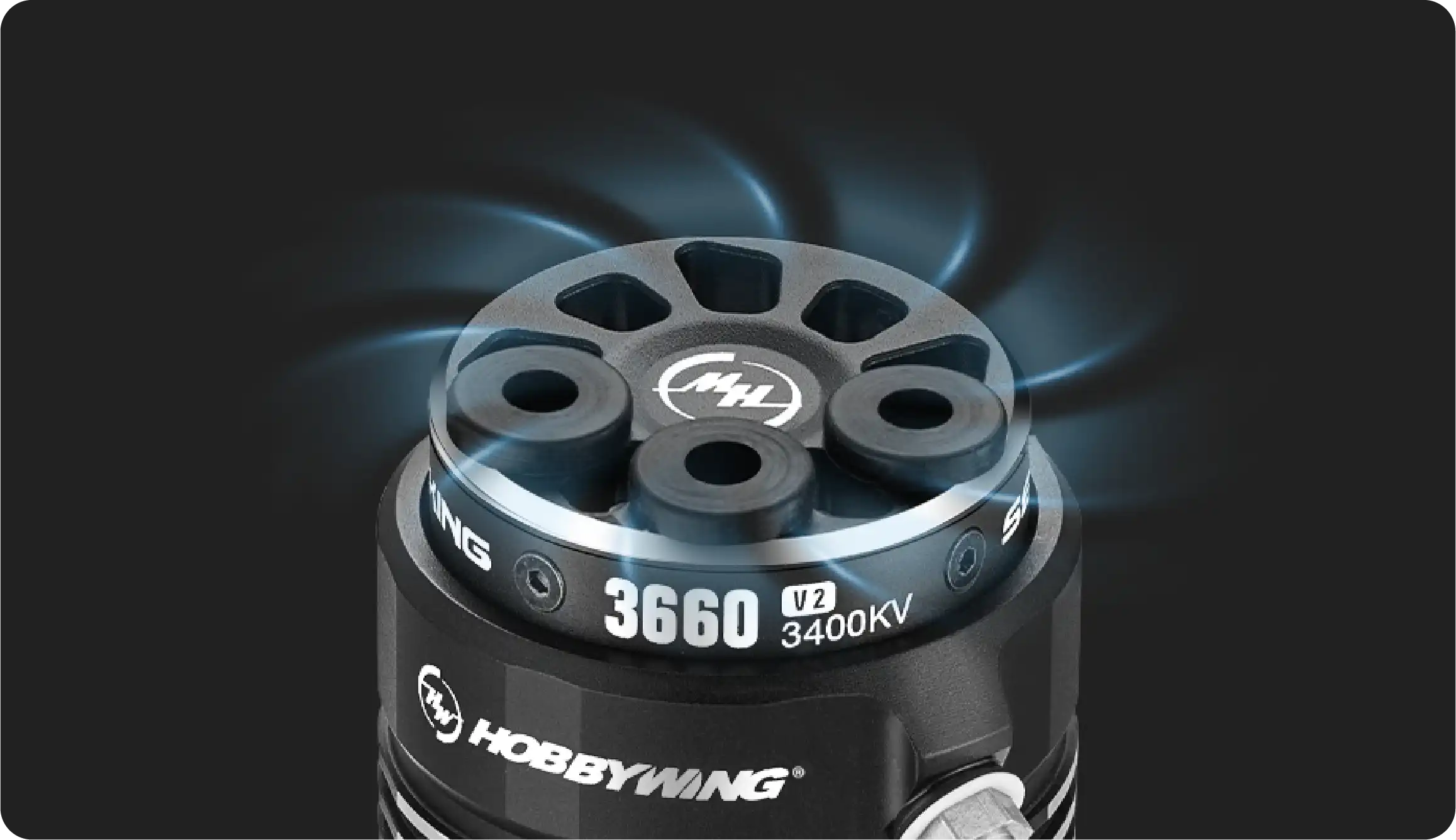 RC Boat Motor with cooling holes